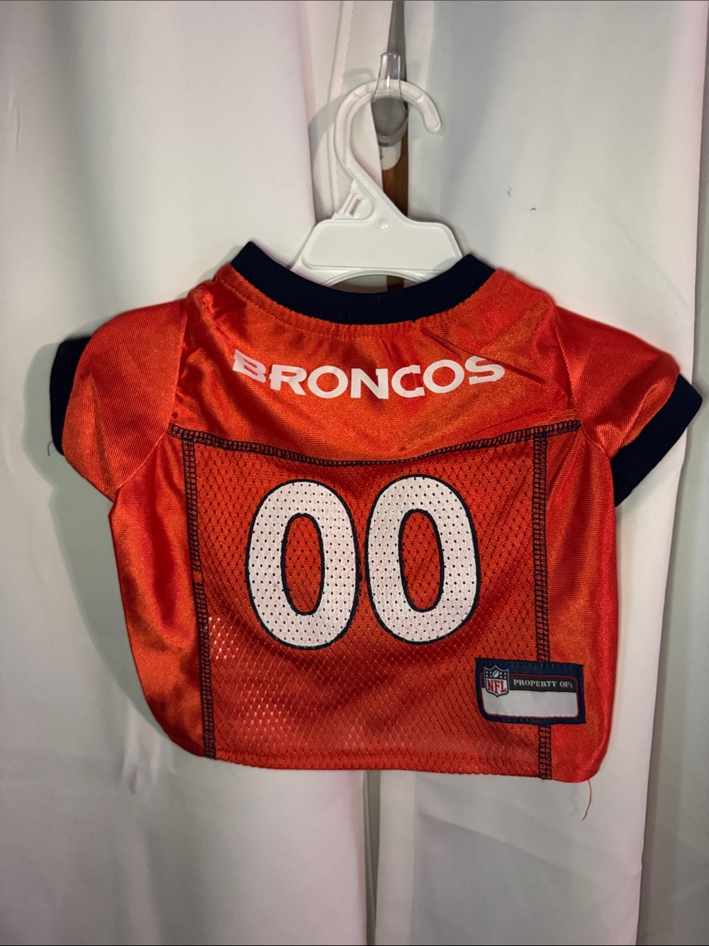 Pets NFL Denver Broncos mesh dog jersey size small